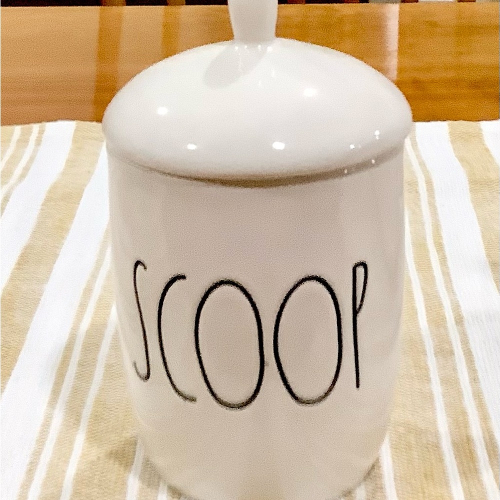 Rae Dunn White 'Scoop' Canister